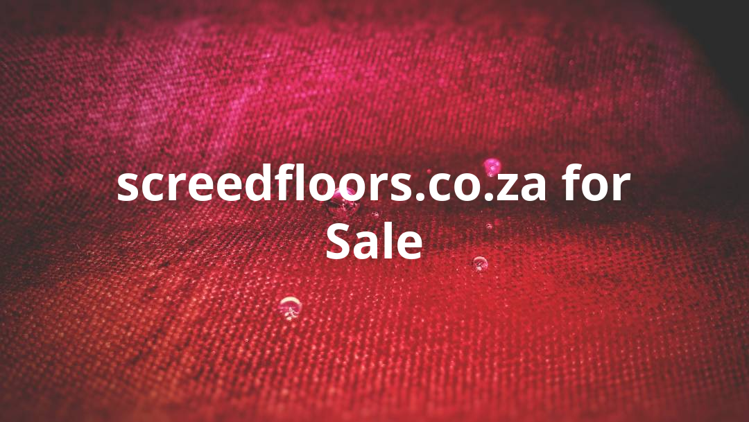 screed floors