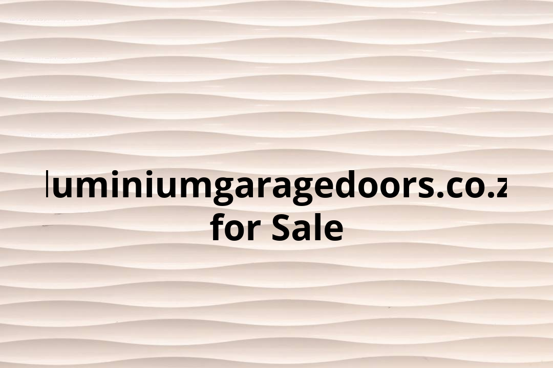 aluminium garage doors