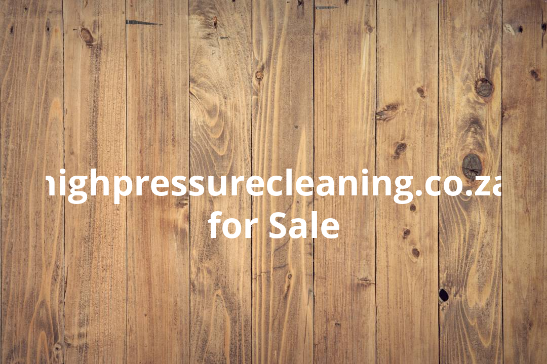 high pressure cleaning